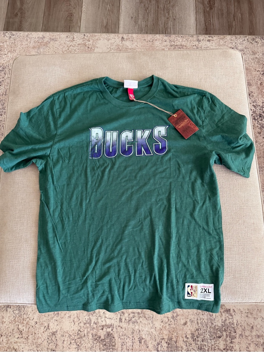 Mitchell & Ness Green Bucks Graphic Tee
